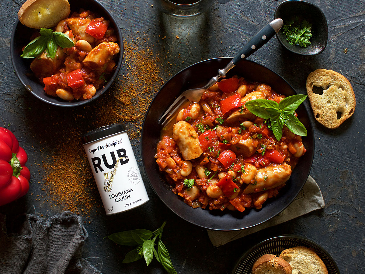 Cajun Sausage & Bean stew